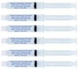 INSTANT WHITE SMILES Optimized 60cc-36% Carbamide Peroxide Teeth Whitening Gel Syringes Only-Professional Dentist Strength