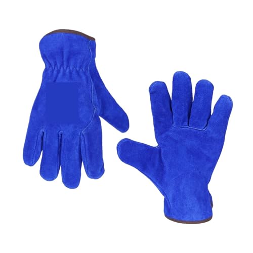 CAARLA Welding Gloves 1 Pair Fireproof Welder Gloves Wear-Resistant Anti-Heat Work Safety Gloves for Welding Metal Hand Tools