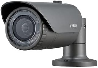Hanwha HCO-7030RA 4MP Outdoor Wizenet HD+ IR DWDR TVI/AHD/CVI/CVBS Bullet Camera with 6.0mm Fixed Lens, BNC Connection