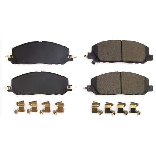 Image of PowerStop Front Brake Pads for Ford Explorer 2020-25 | Lincoln Aviator 2020-25 - Z17 Ceramic Brake Pads with Installation Hardware, 17-2230
