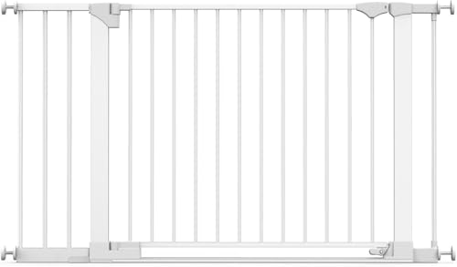 Barrière sécurité blanche Safetots ouverture extra large 81cm tout-petits