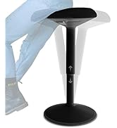 Amazon.com: Backerz Standing Desk Stool Chair, Height Adjustable Stool ...