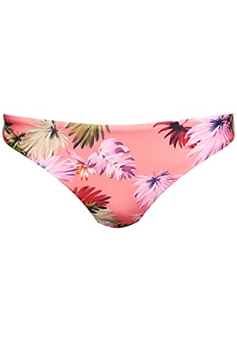 Superdry Damen SURF Bikini Brief Schwimm-Slips, Brush Palm Persimmon, 42