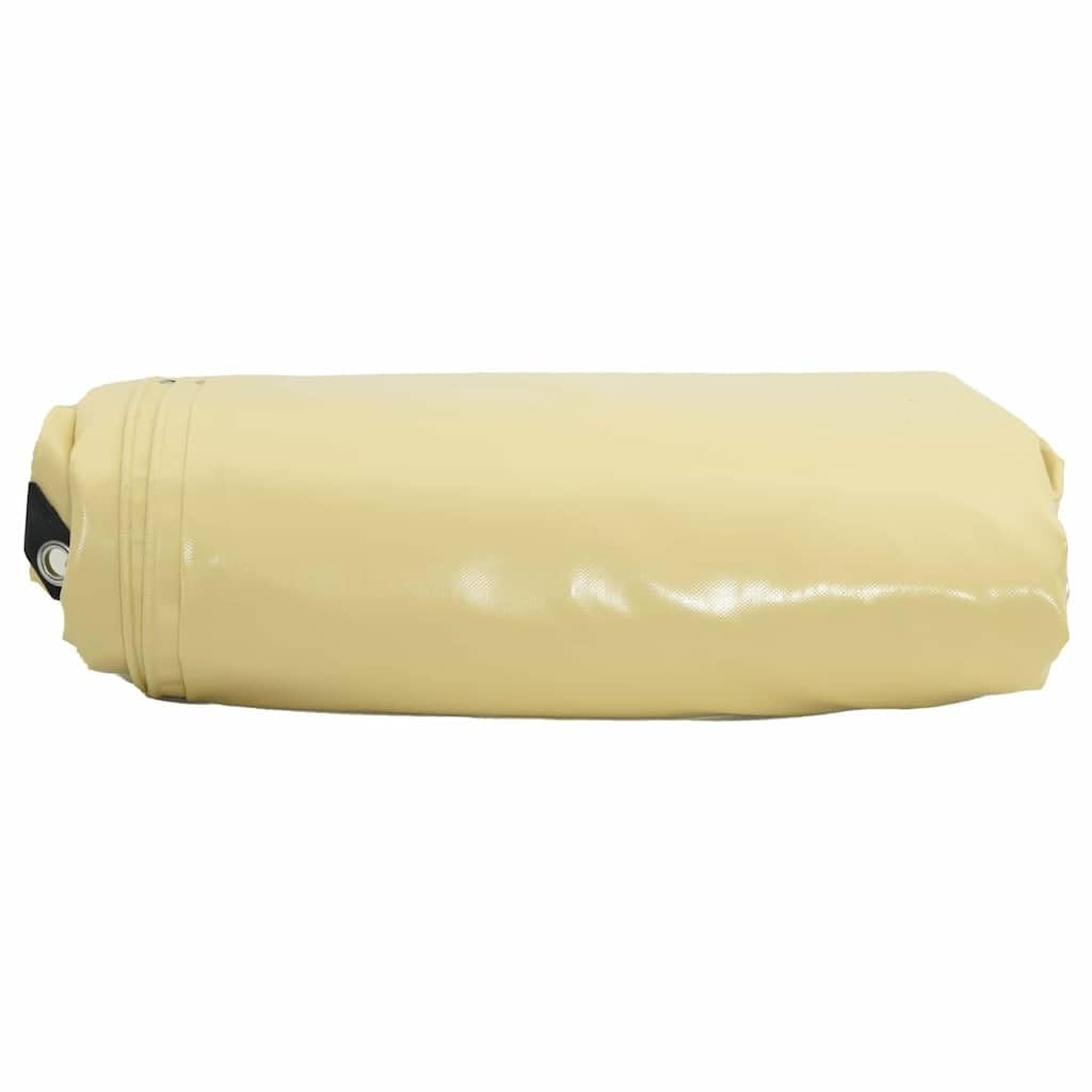 vidaXL Lona 650g / m² Beige 1,5 x 6 m Lona con Recubrimiento de PVC, Funda de Lona Impermeable para jardín y terraza, tarp Moderno, Protector Universal, Ideal para Todo el año