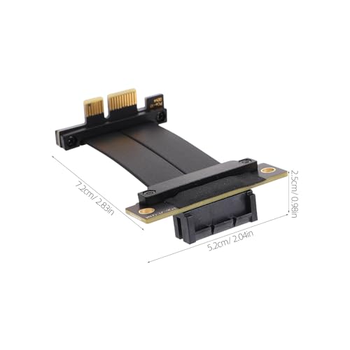 Cable PCIe 4.0 GPU negro para montaje vertical en chasis de ordenador 2
