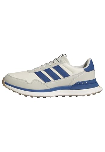 adidas Hombre S2G 26 Leather Spikeless Golf Shoe, Chalk White/Dusky Petrol/Wonder Alumina, 43 1/3 EU