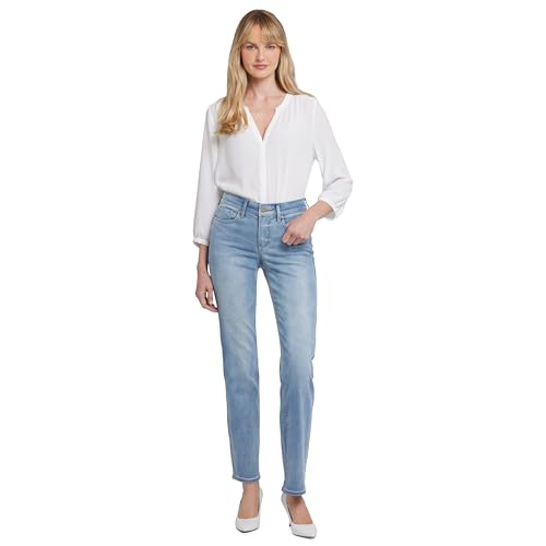 Outfits for Women Over 50: Fashion Tips That Make You Feel Like Yourself Again 15 NYDJ Women's Marilyn Straight Denim Jeans, Biscayne, 8
