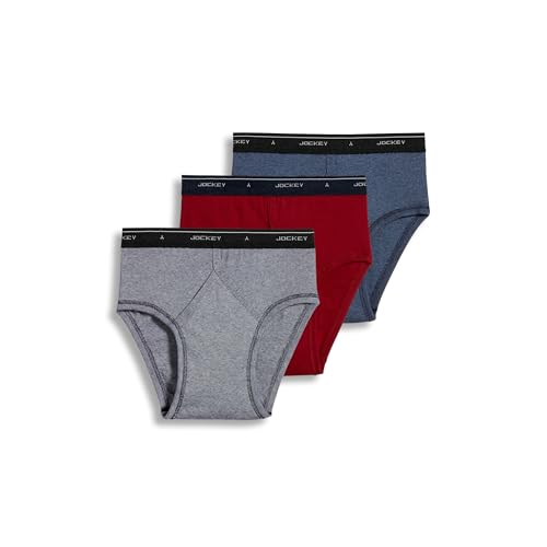 Jockey Mens Underwear Briefs - Classic Low Rise Design, Pack of 3 - Authentic Mens Underwear for Comfort and Quality