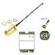 Hailege 2pcs SMA zu IPX-4 2.4G WiFi Antenne 2,4GHz 3dBi Antenne IPX-4 zu RP SMA Stecker für ZigBee Router 90 Grad rechtwinkliges gefaltetes Kabel 15CM