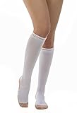 Copper Fit Energy Compression Knee High Socks, White Small/Medium