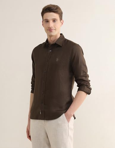 Image of U.S.Polo Association Men's Solid Regular Fit Shirt