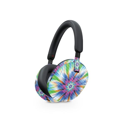 Image of MightySkins Carbon Fiber Skin Compatible with Sony WH-1000XM5 Headphones - Prismatic Vortex | Protective, Durable Textured Carbon Fiber Finish | Easy to Apply