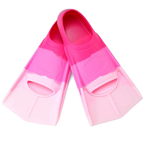 Image of Kids Swim Fins,Kids Flippers Youth Swimmer Fins Swimming Training Fins for Lap Swimming for Child Girls Boys 3XS