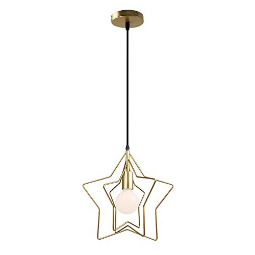 Lámpara de techo de estrella para un dormitorio romántico y luz de ambiente en bodas