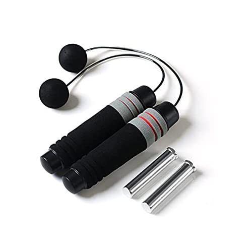 Seilloses Springseil für Fitness Workout Verstellbares Springseil Verhedderungsfreie Rapid Speed Springseile Rutschfester Memory Foam Handels Outdoor Indoor Heimtrainer für Damen Herren und Kinder(B) Cover