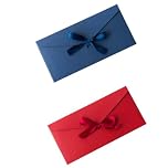 10 Pcs Money Envelopes with Ribbons, Money Wallets for Cash Gifts, Vintage Kraft Paper for Christmas, Invitations Greeting, Thanksgiving, Newyear, Valentine's Day