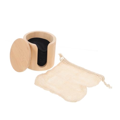 SHERCHPRY 16Piezas Almohadillas De Limpieza Facial Reutilizables y Absorbentes Para Desmaquillar y Limpiar Con Bolsa Estuche