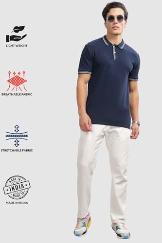 Image of ADRO Polo T Shirt for Men | Black Polo T-Shirt | 100% Cotton Polo Tshirt | Regular Fit Polo| Available in Plus Size Polo