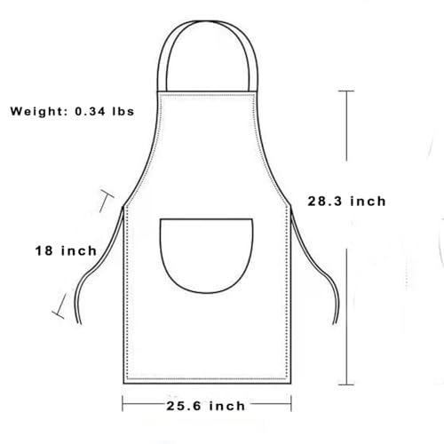 Gembityful Waterproof Apron Oilproof Apron Wipe Hands Apron Pvc Material Apron Big Pocket Apron Black 2 Pack thumb #8