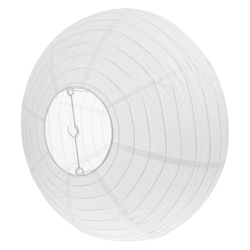 IMIKEYA Papierlaternen Oval: Weiß 40cm Lampenschirm Hängelampe Papier Oval - Chinesisch japanische Papierlampenschirme Papierlampions Deko für Hochzeit Geburtstag Party Heimdekoration