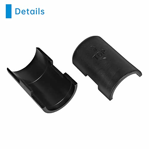 Jamiikury 24 Pack Wire Shelf Clips, Black Shelf Lock Clips For 1 Inch Post Shelving, Plastic Shelving Sleeves Replacements For Wire Shelving System (12 Pairs, Black) #TOP2