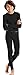 Hanes Boys Thermal X-Temp Underwear Set Black M