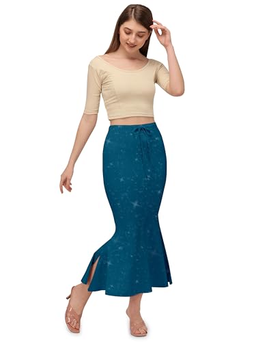 Image of Mehrang Stretchable Shimmer Saree Shapewear Petticoat for Women, Skirts for Women,Shape Wear Dress for Saree