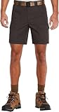 Savane Men's Hiking Cotton Cargo Shorts with Tech Pocket (Available in Big and Tall), Dark Grey, 36