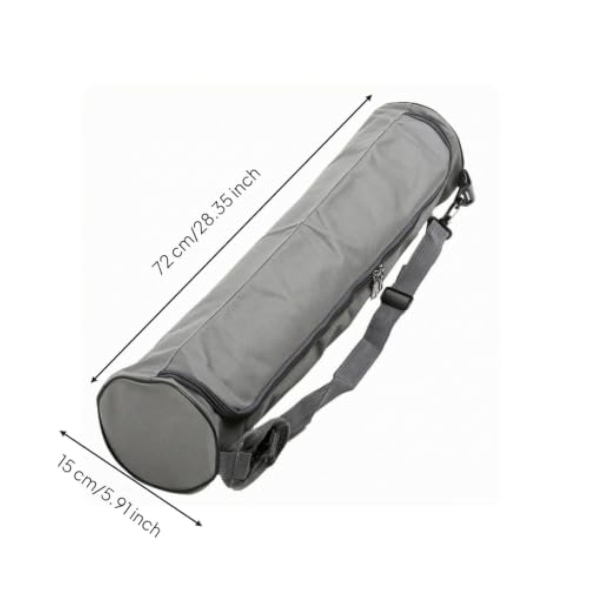 Exercise Mat Bag with Shoulder Strap, Canvas Textile
