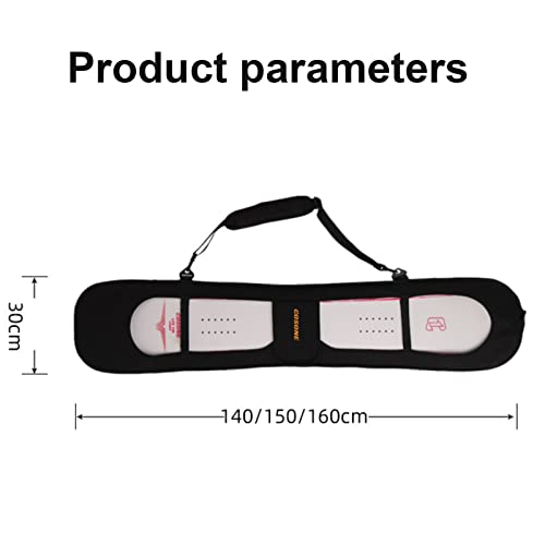 Funda de snowboard elástica impermeable SBR con protección resistente a impactos 6