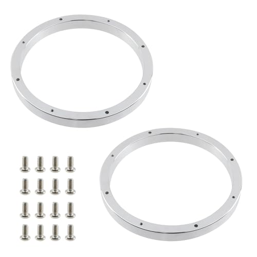 Modengzhe 2 Pcs 6-1/2" Aluminum Alloy Speaker Woofer Spacers Universal Fit for Car, 3/4" Depth by Modengzhe - Image 2