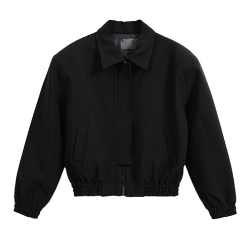 Veste à revers pour hommes kaki en taille M coupe ample décontractée