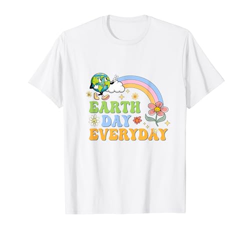 Día de la Tierra Diario, divertido y lindo gráfico para adolescentes Camiseta