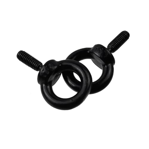 Image of Antrader M3 Lifting Eye Bolts,Stainless Steel Machinery Shoulder Lifting Eye Bolt,Black,6Pcs