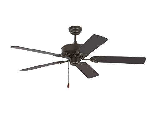 Monte Carlo 5Hv52Bz Haven 52" Ceiling Fan With Pull Chain, 5 Mdf Blades, Bronze #TOP1