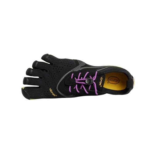 Vibram Women's V Road Running Shoe, Black, Yellow, Purple, 5.5-6 M 35 EU/5.5-6 B US 6枚目
