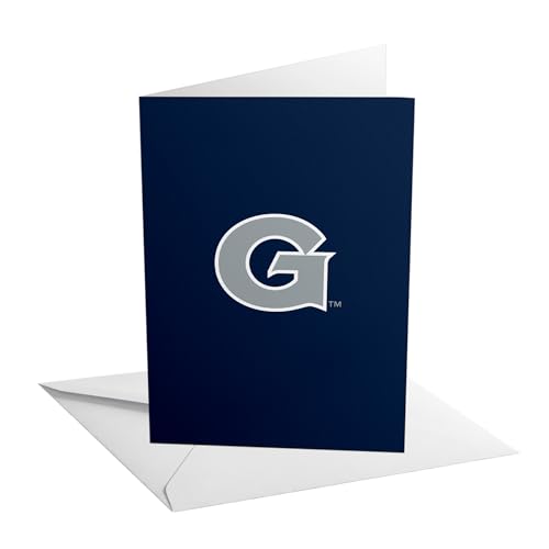 Desert Cactus Georgetown University 5x7 Inch Greeting Card Hoyas GU Single Folded Cardstock with Envelope Party Celebration Officially Licensed (5x7 Card A - Thank You)