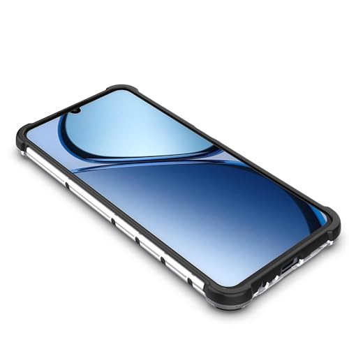 Image of Glasgow Back Case Cover Compatible with [ Realme C63 / Narzo N63 ] (Stylish Design) - Black