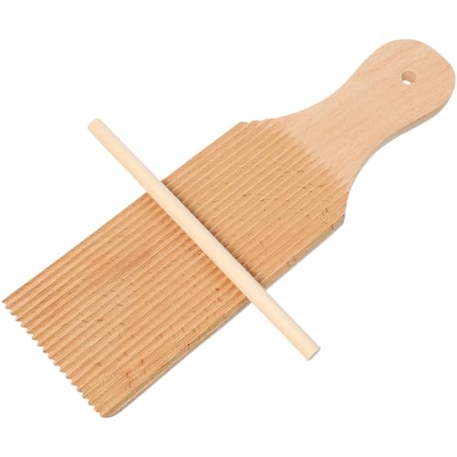 1 Set pasta plate gnocchi paddle malloreddus board gnocchi pasta board Noodles Butter authentic maker pastry tools Spaghetti rolling dough wooden household