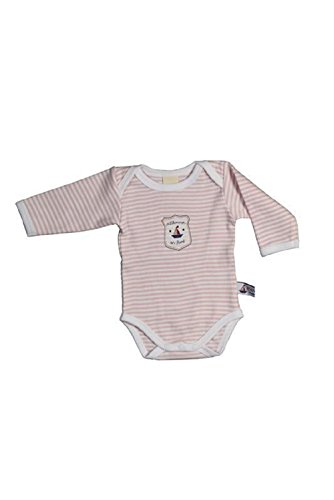 Preisvergleich Produktbild Hansekind Body Langarm, rosa-gestreift, 50-56 für Kinder / Babys