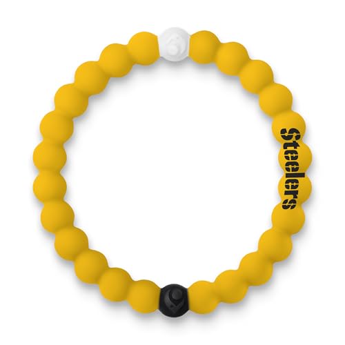 Lokai NFL Football Collection Beaded Bracelets for Men & Women - Silicone Jewelry Fashion Bracelet Slides-On for Comfortable Fit
