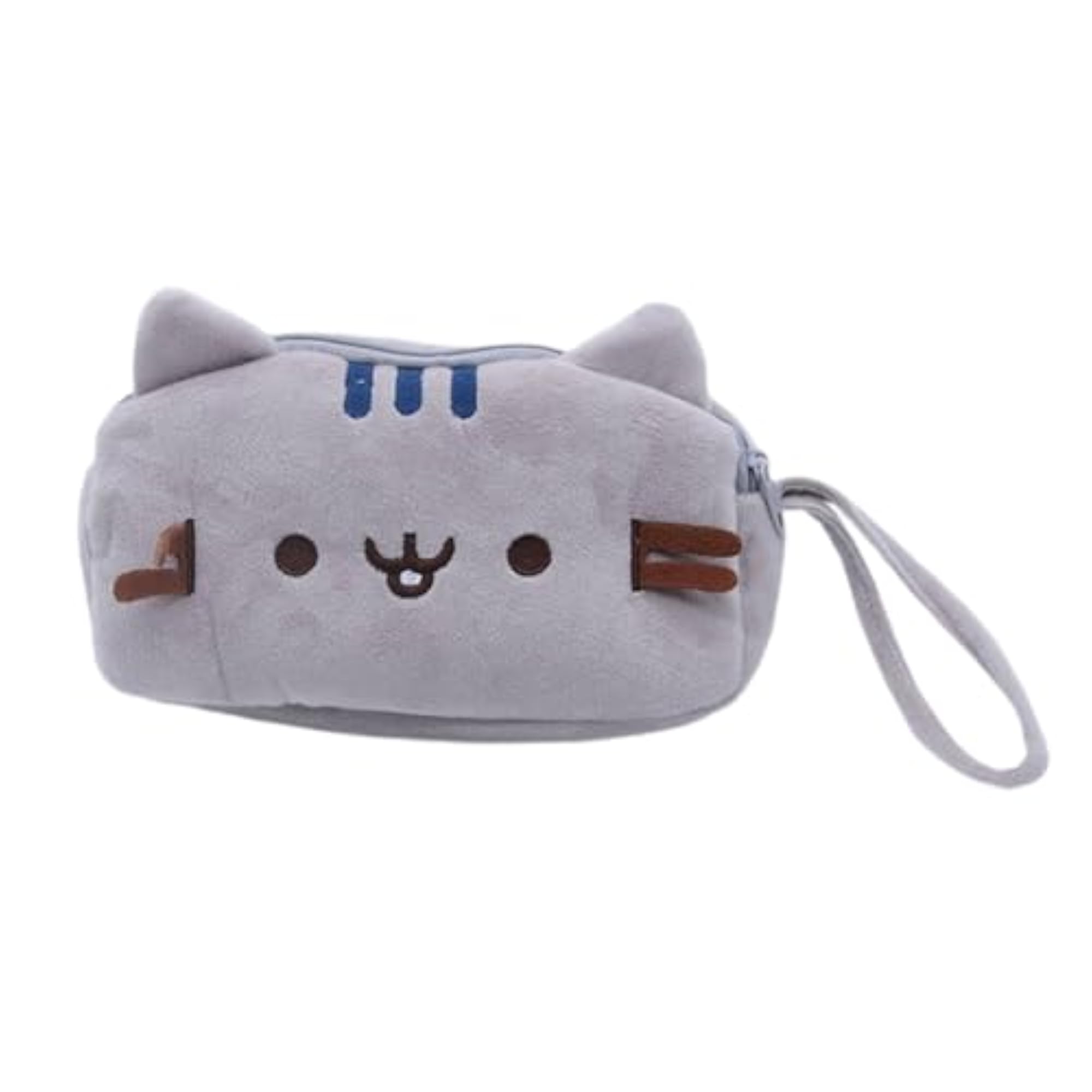 Plush Zipper Closure Pencil Case Portable Cosmetic Bag