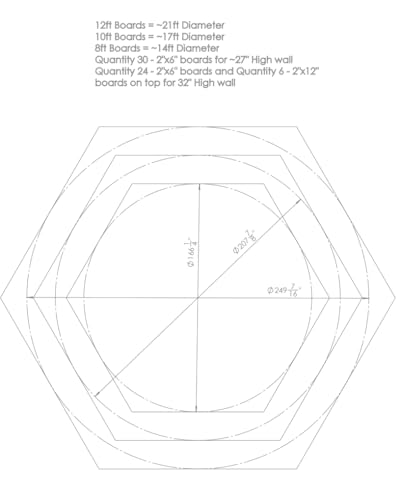 Gaga Pit Brackets, DIY Octagon Design, 11 Gauge (1/8 in) Powder Coated Steel, Easy Assembly, Includes Bolts/Washers/Locknuts/Drill Bit, Wood Not Included (Octagon(8 Pack)) - Image 5