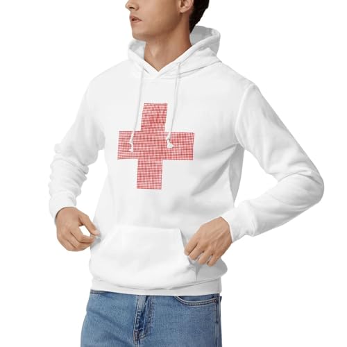 Men Long Sleeve Pullover Hoodies Warm Athletic Hooded Sweatshirts Tops With Front Kangaroo Pocket4