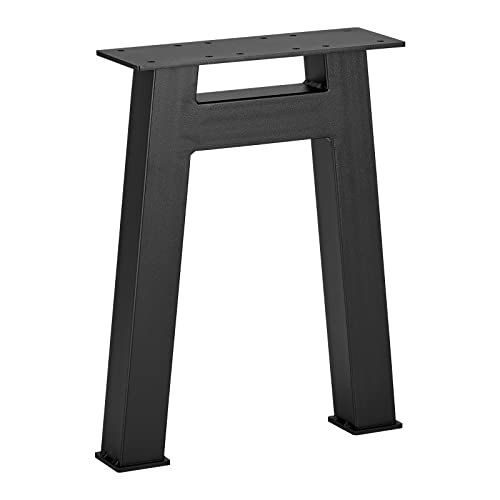 Bankgestell H-Form Stahl schwarz matt Profil: 50 x 50 mm Höhe: 420 mm Tiefe: 305 mm Tischgestell Bankuntergestell Kufengestell von SOTECH