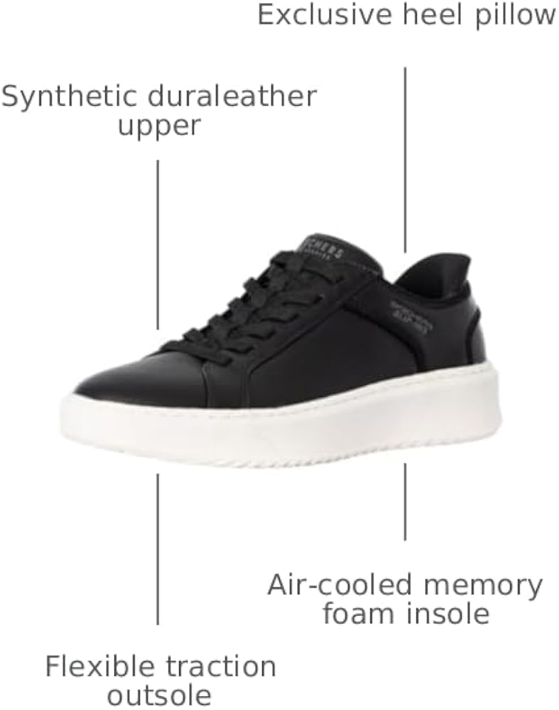 Amazon.com | Skechers Street Men's,Court Break - Double Vented,BLK