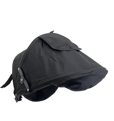 Baby Stroller Sun Shade Cover Stroller Sun Canopy Awning for Pram Pushchair Buggy Parasol Sun Umbrella with Pockets Mesh Window Adjustable Retractable