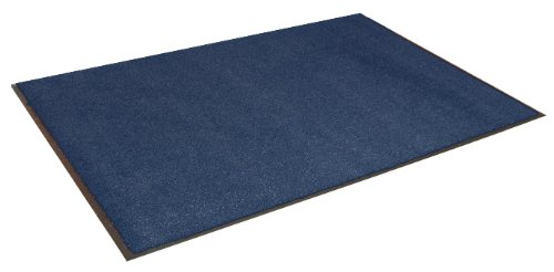 Durable Spectra-Olefin Indoor Vinyl Backed Carpet Entrance Mat, 3' x 4', Blue