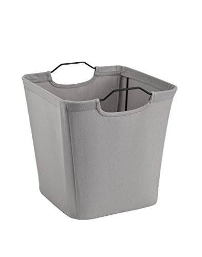 ClosetMaid 13015 Cubeicals Wire Frame Fabric Storage Bin with Handles, Light Gray
