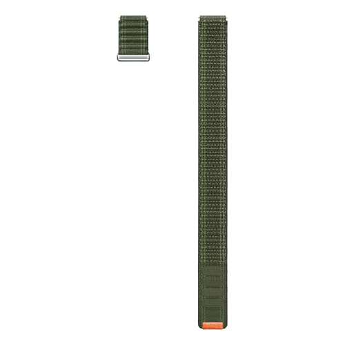 Image of SAMSUNG Galaxy Watch 7, 6, 5, 4 Series Fabric Band, Nylon, Smartwatch Replacement Strap for Men and Women, One Click Attachment, Medium /Large, ET-SVL31LKEGUJ, Green